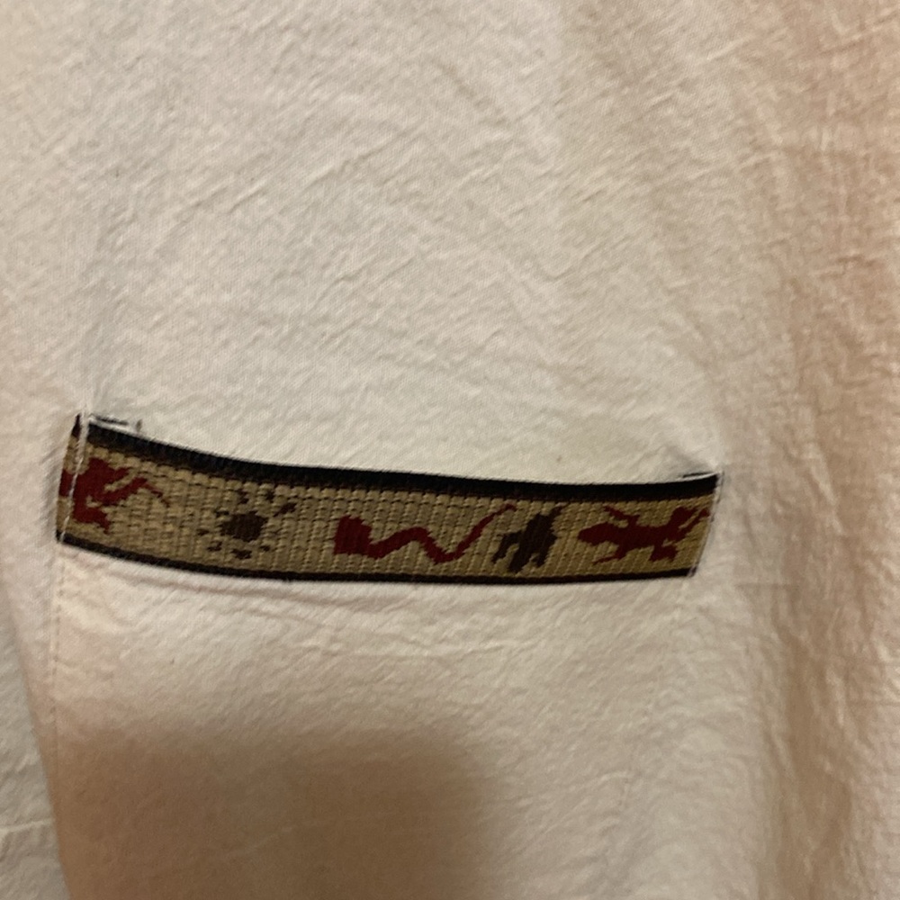 VNTG EUC MASHE ARTESANFAS EN HECHO lizard shirt & Guayabera pants 3XL & XL - Picture 4 of 12